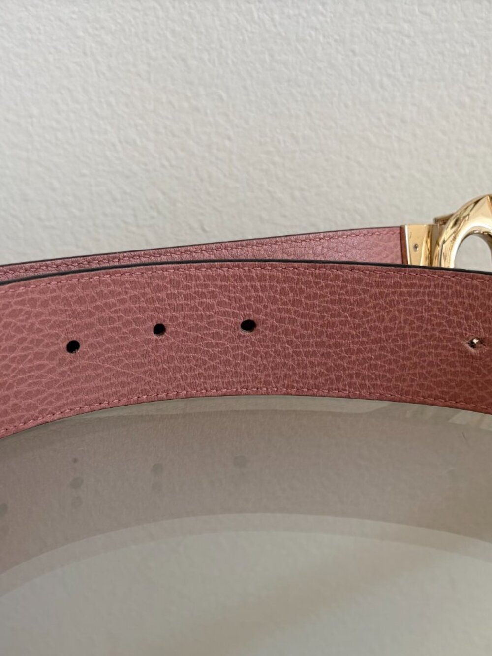 Gucci Signature, Reversible Leather Belt (Interlocking G Buckle, Gold-tone) - Picture 8 of 8